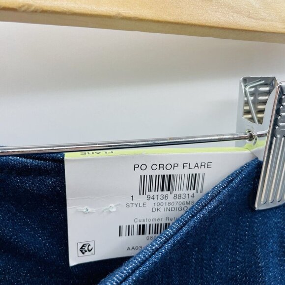 INC International Concepts Womens Size 4 High Rise Crop Flare Pull-On Jeans 297 - Picture 6 of 9